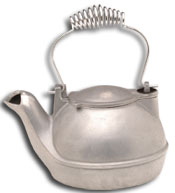Condar Half Kettle - silver with chrome handle